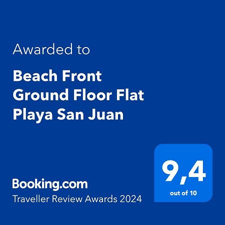 Beach Front Ground Floor Flat Playa San Juan Ел Кампело Екстериор снимка