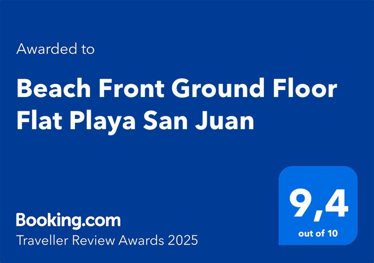 Beach Front Ground Floor Flat Playa San Juan Ел Кампело Екстериор снимка
